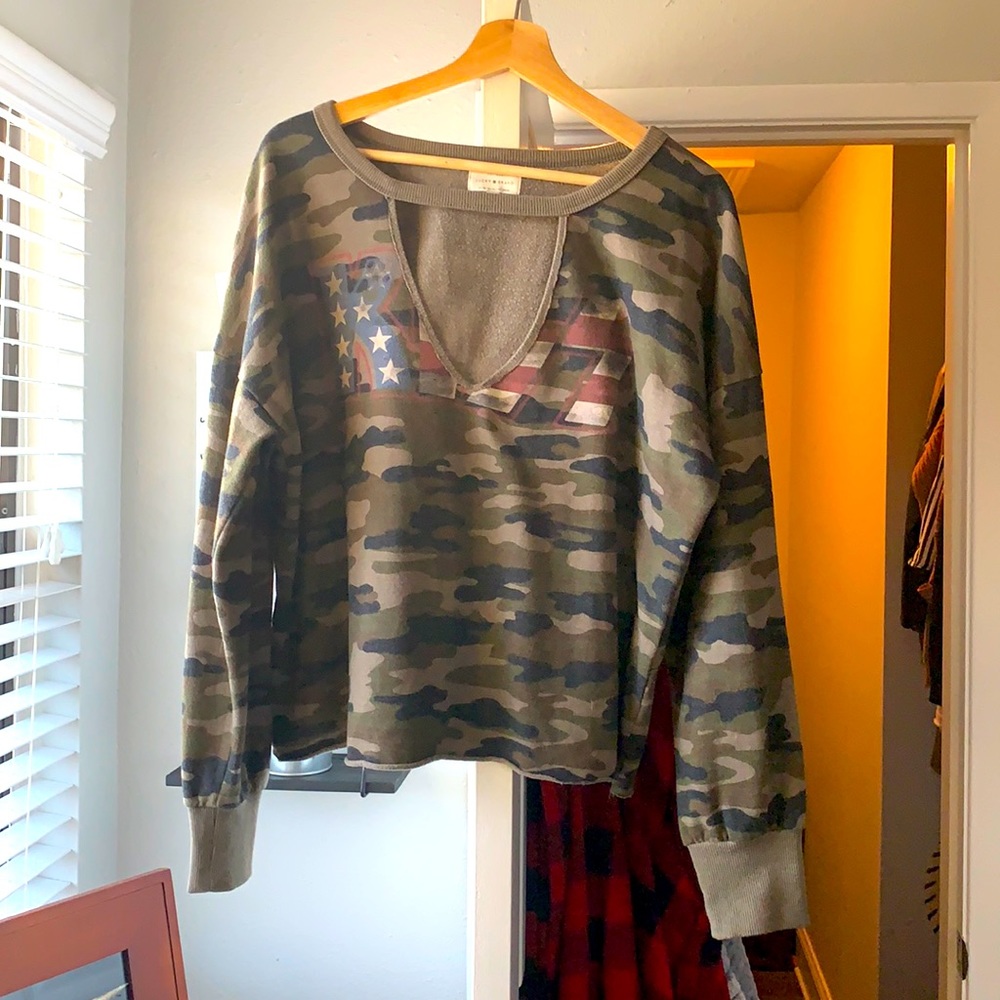 KISS Cut Out Sweater (Lucky Brand)